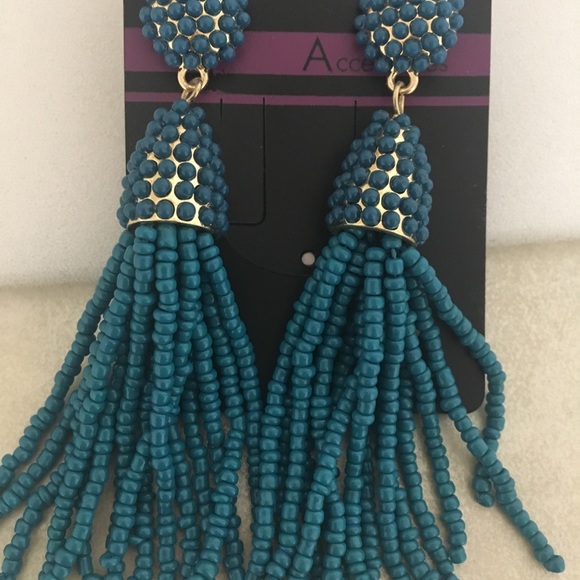 Beaded Tassel Earrings - Picture 4 of 5